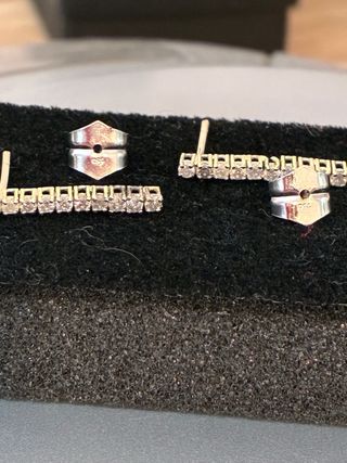 Pendientes Oro 18k Diamantes Naturales 0.60 Ct