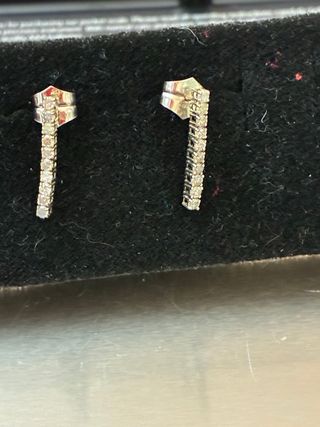 Pendientes Oro 18k Diamantes Naturales 0.60 Ct