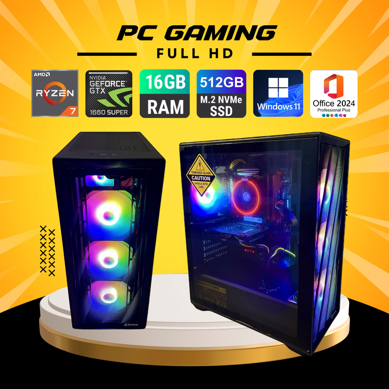 PC Gaming Ryzen 7 | 1660 Super | 16GB RAM