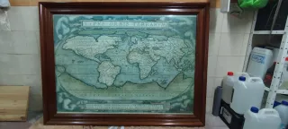 Puzzle 3000 piezas mapa mundo marco madera