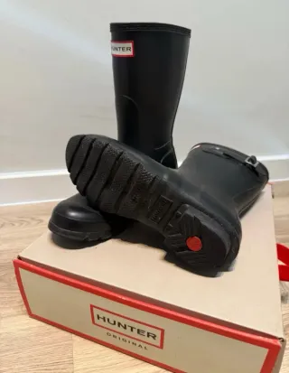 Botas Hunter Mujer Negras Talla 38