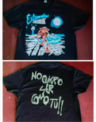 CAMISETA NEGRA - EXTREMODURO / PEDRÁ - TALLA XL