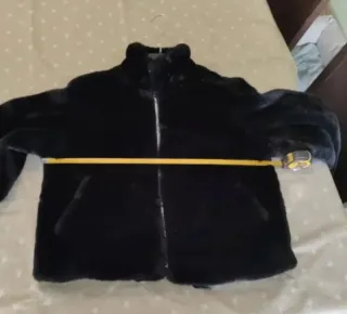 Chaqueta pelo Pull & Bear negra