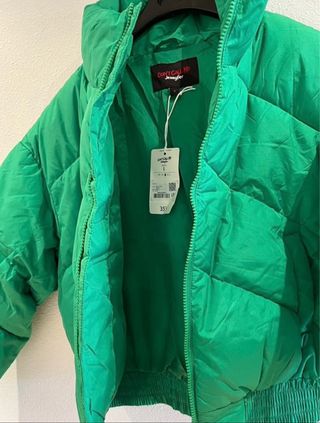 Chaqueta Puffer Verde Talla S