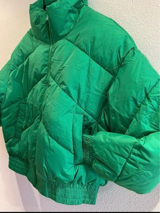 Chaqueta Puffer Verde Talla S