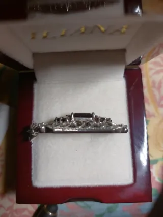 Grande Colgante y pendientes granate Mozambique