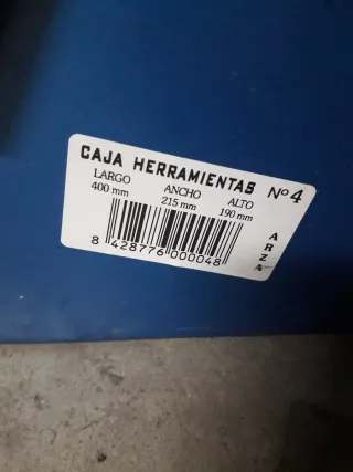 Caja de herramientas azul