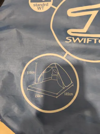 Tienda de playa azul Swiftopen