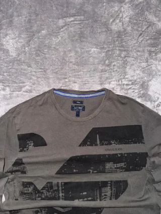 Camiseta Larga Classic Retro ARMANI JEANS gris L