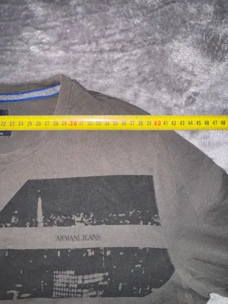 Camiseta Larga Classic Retro ARMANI JEANS gris L