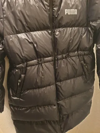 Abrigo plumífero acolchado Puma negro no ofertas