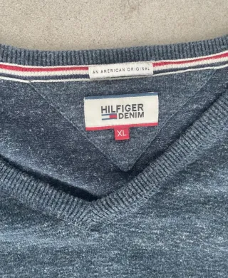 Jersey Tommy Hilfiger Gris V-Neck