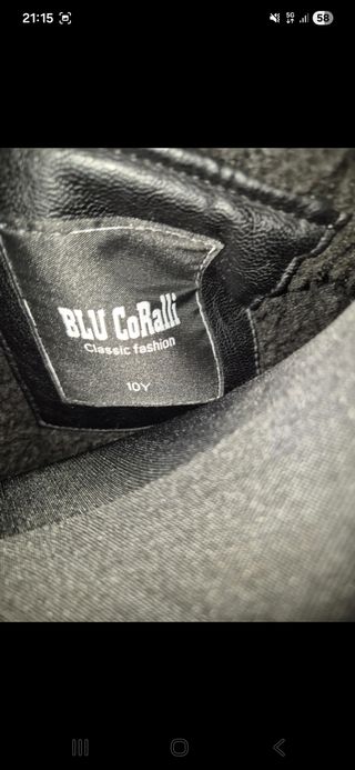 Chiodo giacca in pelle bambino 10 anni