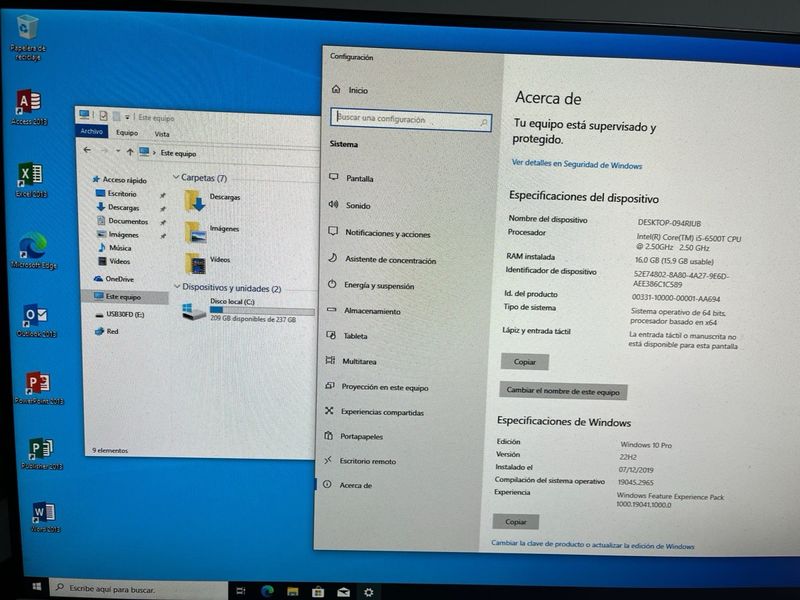Mini Pc HP Intel I5 16Gb DDR4 SSD 256Gb afbeelding 2