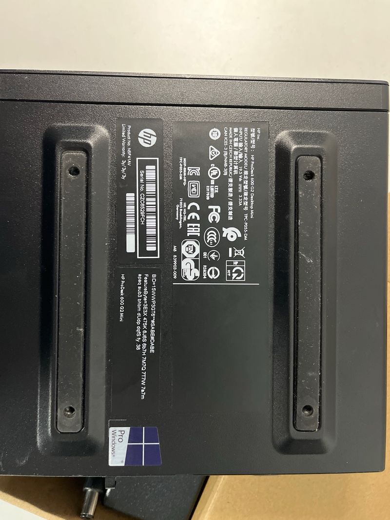 Mini Pc HP Intel I5 16Gb DDR4 SSD 256Gb afbeelding 5