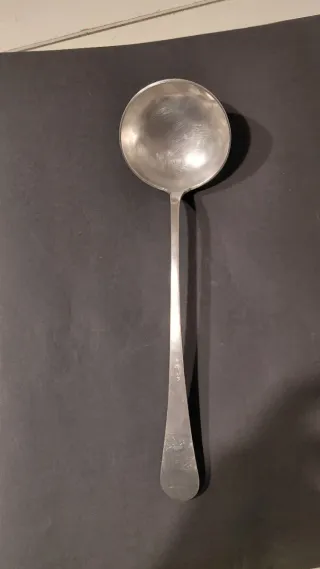 Mestolo antico placcato argento