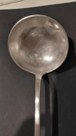 Mestolo antico placcato argento