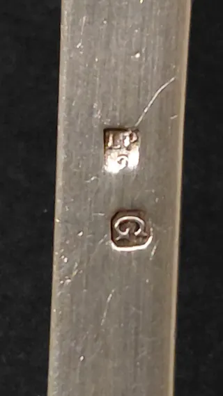 Mestolo antico placcato argento