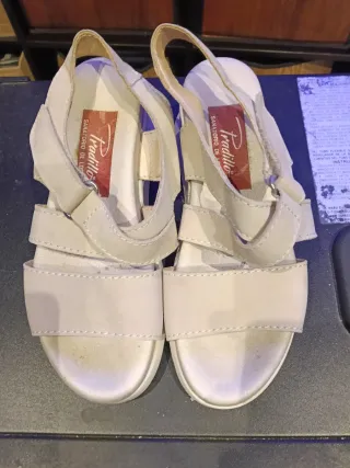 Sandalias Pradillo Beige Mujer Talla Especial