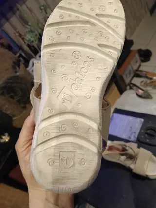 Sandalias Pradillo Beige Mujer Talla Especial