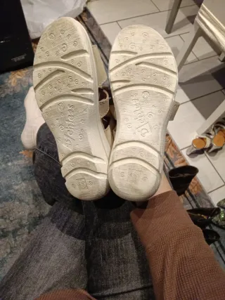 Sandalias Pradillo Beige Mujer Talla Especial