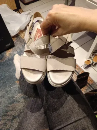 Sandalias Pradillo Beige Mujer Talla Especial