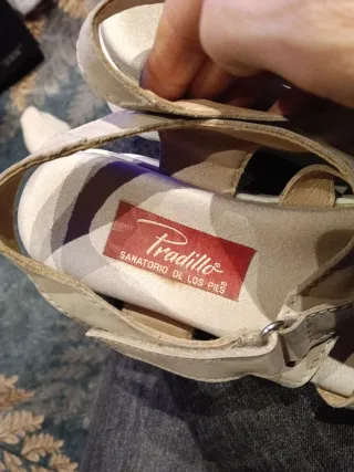 Sandalias Pradillo Beige Mujer Talla Especial