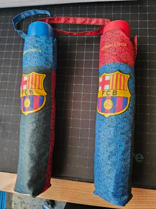 2 Paraguas FC Barcelona Azul y Rojo 10 euros unida