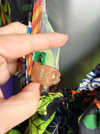 Vestido FarmRio Talla L Estampado Tropical