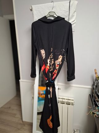 Vestido largo estampado italiano