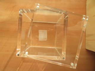 Caja cubo Metacrilato Transparente