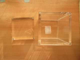 Caja cubo Metacrilato Transparente