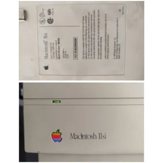 Macintosh IIsi + Monitor Apple + Cubierta monitor