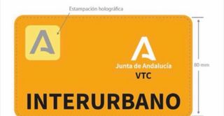 Licencia vtc interurbana andalucia pago  100.000€
