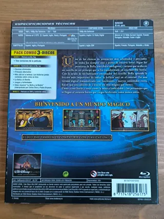 La Bella y la Bestia Edición Diamante Bluray + DVD