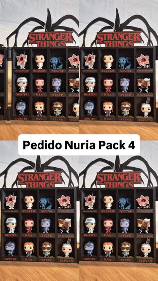 Pack 4 expositores Funko Pop Stranger Things