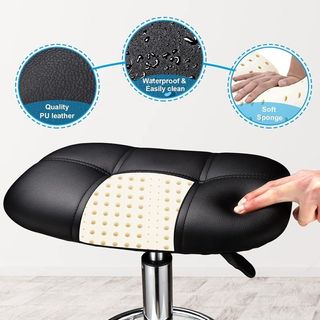 Taburete con Ruedas Giratorio, Altura ajustable.