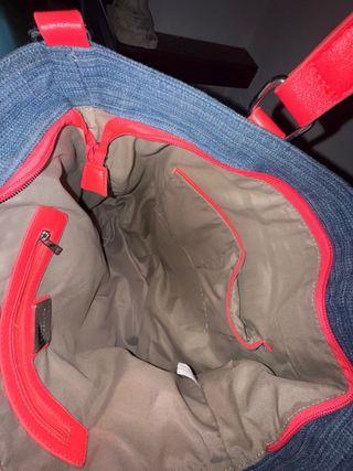 Bolso Labellau Denim con Detalles Neón