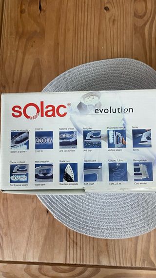 Centro de planchado Solac Evolution 2200W