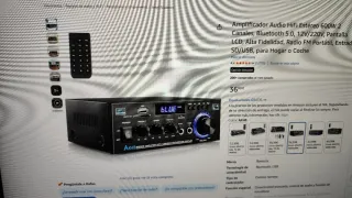 Amplificador AK45 USB/SD/MMC/FM/BT