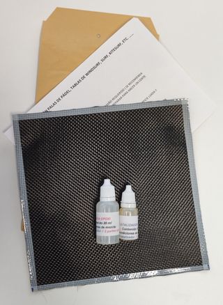 Kit di riparazione in fibra di carbonio 10x10cm