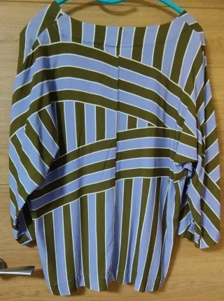 Camisa manga francesa rayas