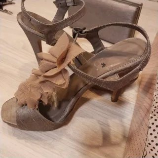 Zapatos tacón y bolso fiesta T37