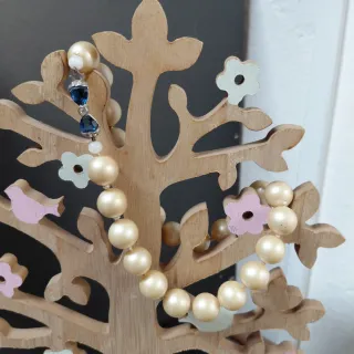 Collana perle vintage con chiusura gioiello