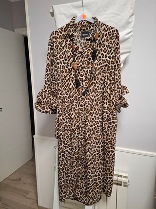 Vestido MONA estampado leopardo talla M