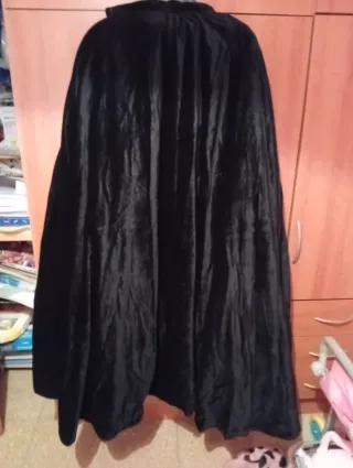 Capa Fallera Terciopelo Negra