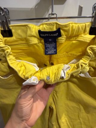 Pantalón Ralph Lauren amarillo talla 10