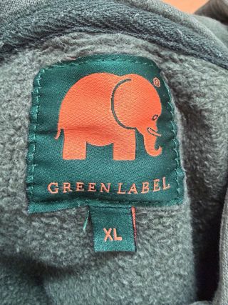 Sudadera Trendsplant con elefante naranja Talla L