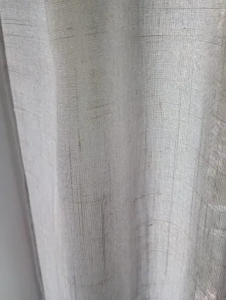 2 Cortinas grises transparentes