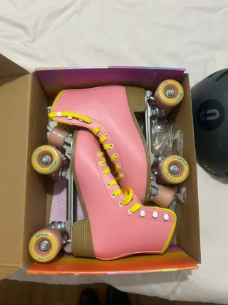 Patines Rosas y Amarillos